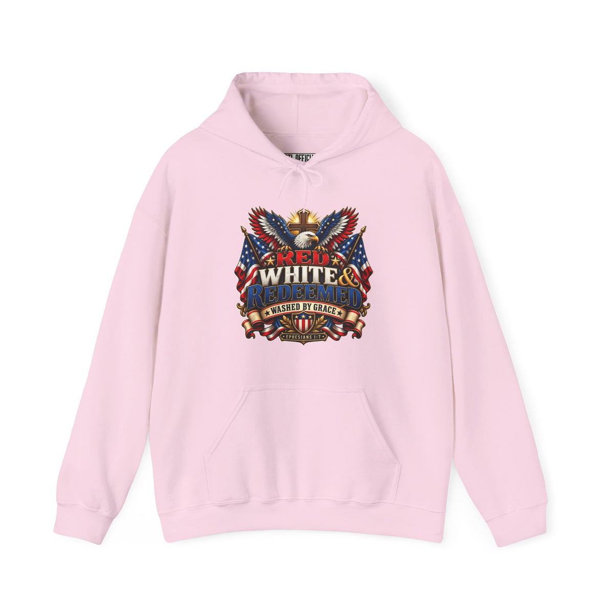 Red, White & Redeemed Christian Hoodie