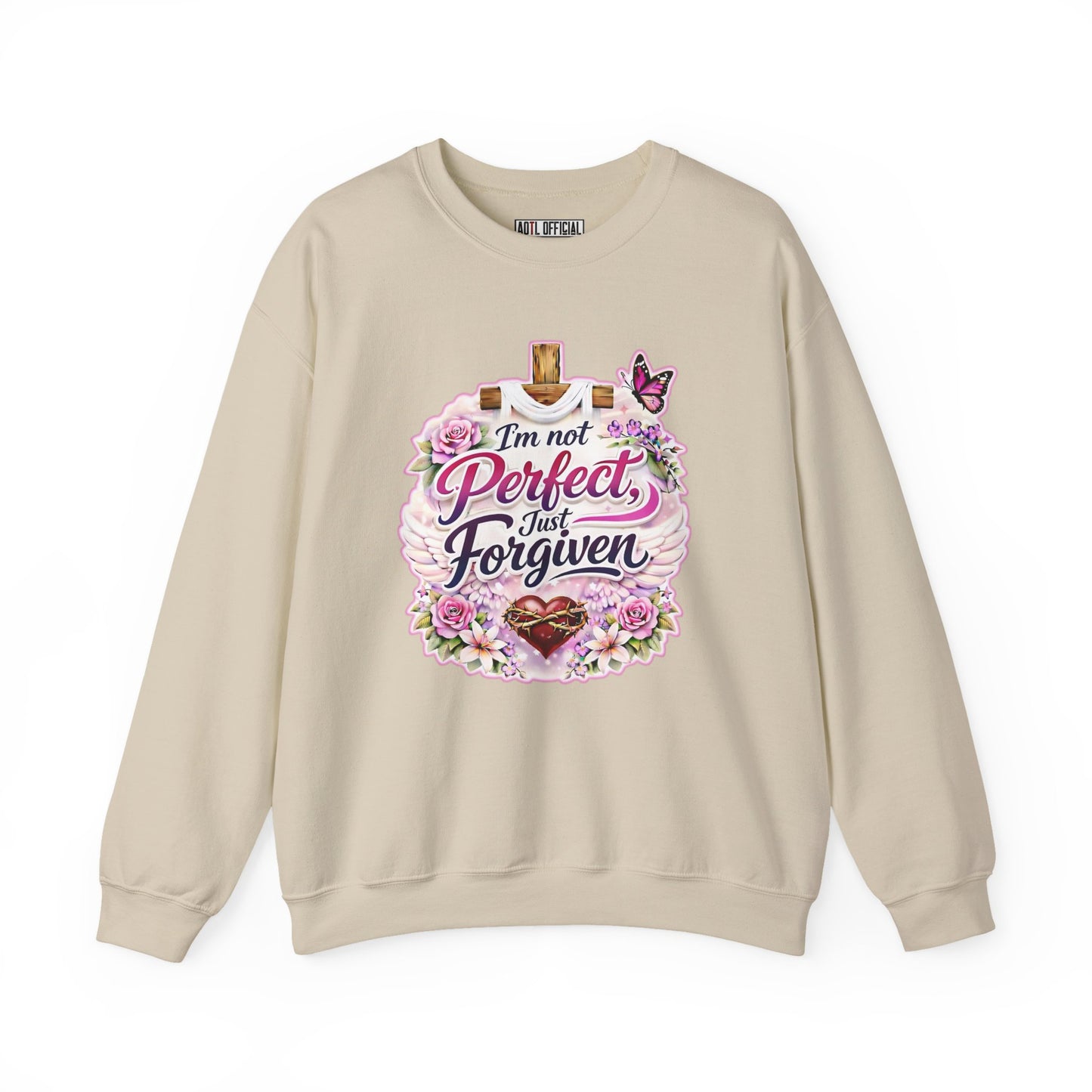 I'm Not Perfect, Just Forviven Nature Edition Unisex Heavy Blend™ Crewneck Sweatshirt