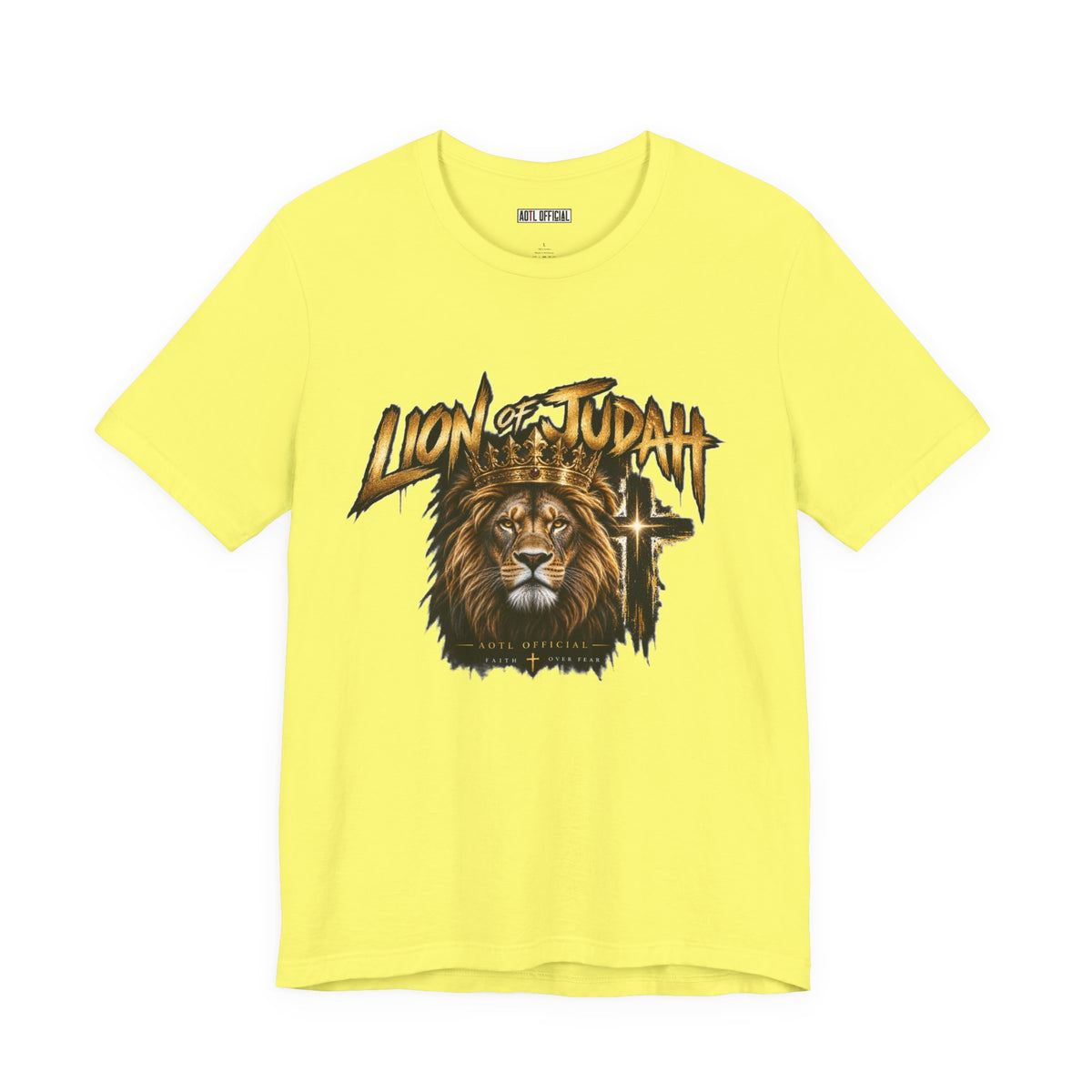 Lion of Judah — Faith Over Fear Christian T-shirt