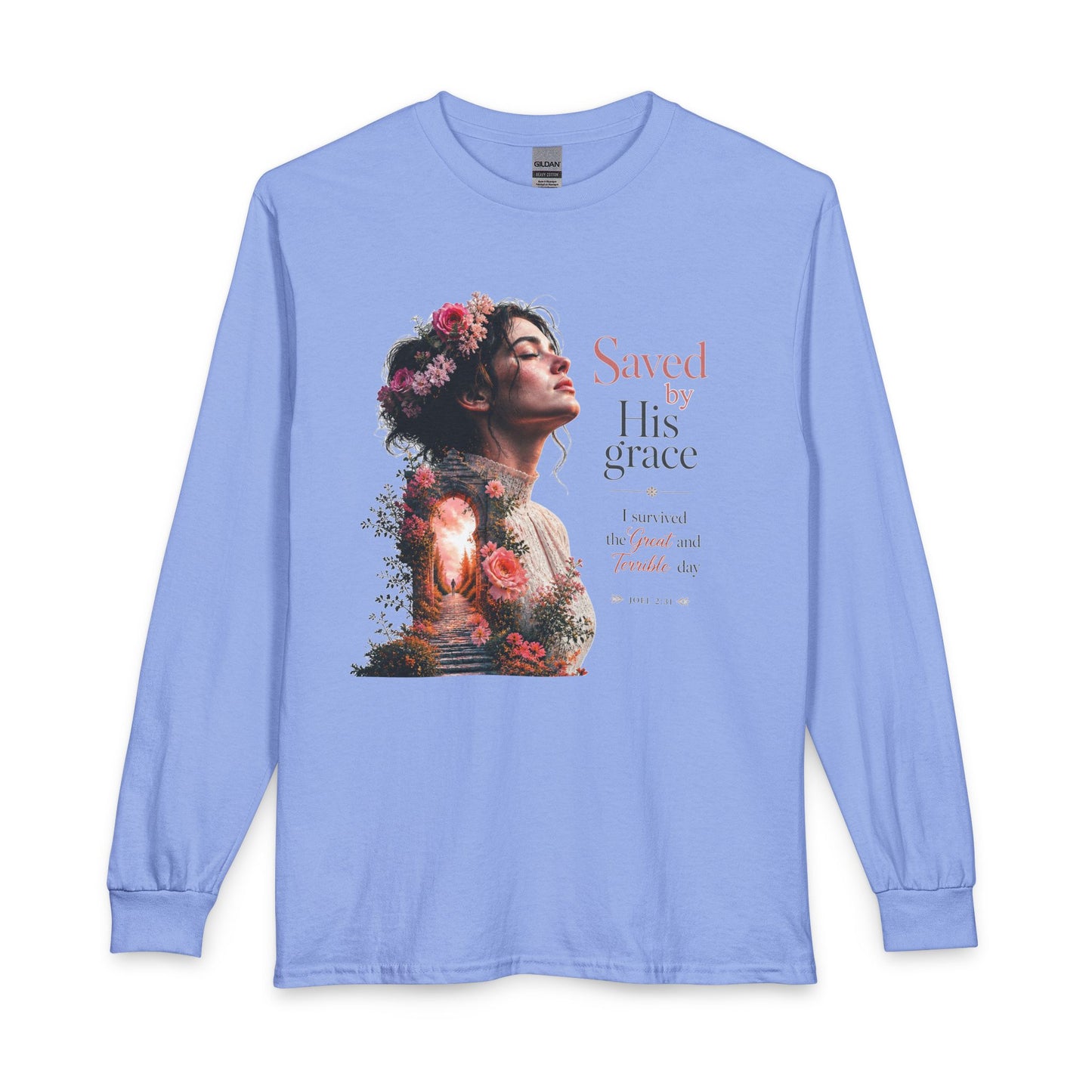 Pathway of Grace – I Survived the Great and Terrible Day (Joel 2:31) Christian Long Sleeve Shirt