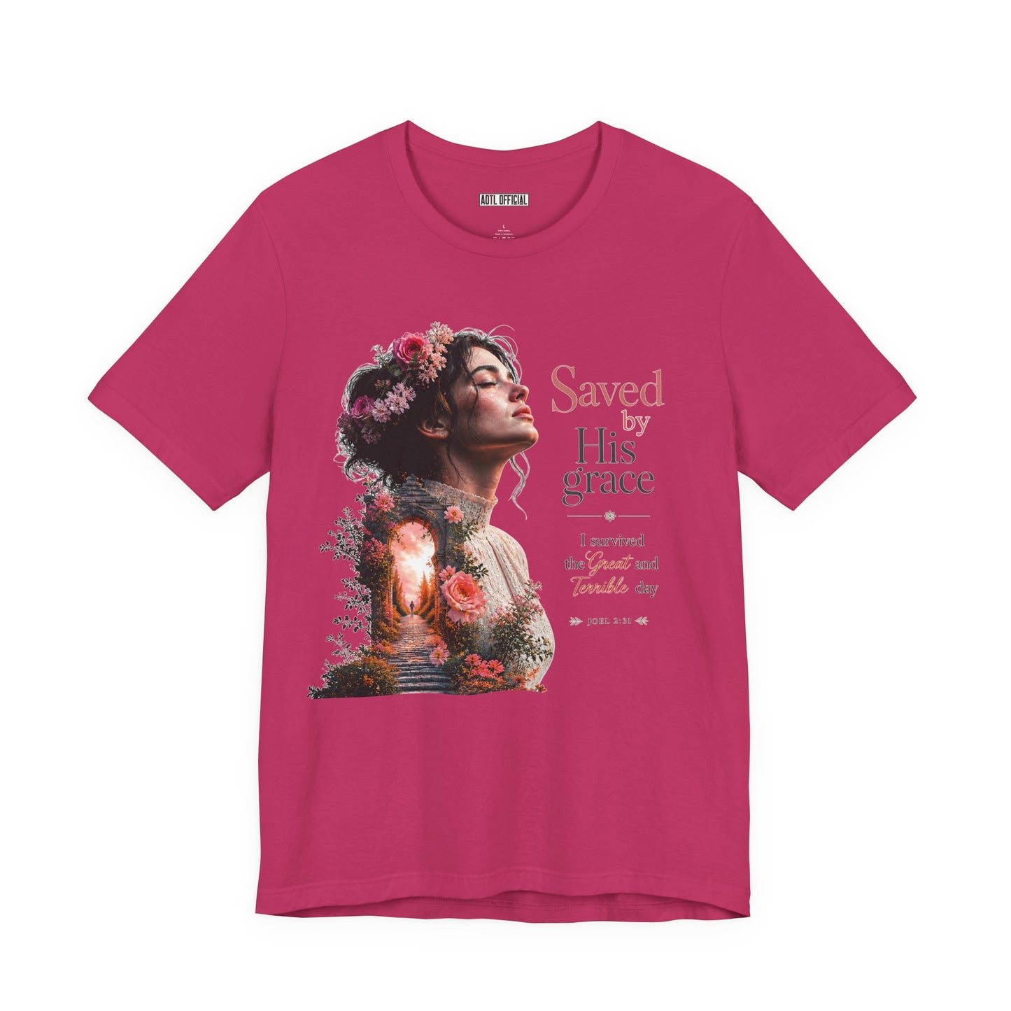 Pathway of Grace – I Survived the Great and Terrible Day (Joel 2:31) Unisex Short Sleeve Tee