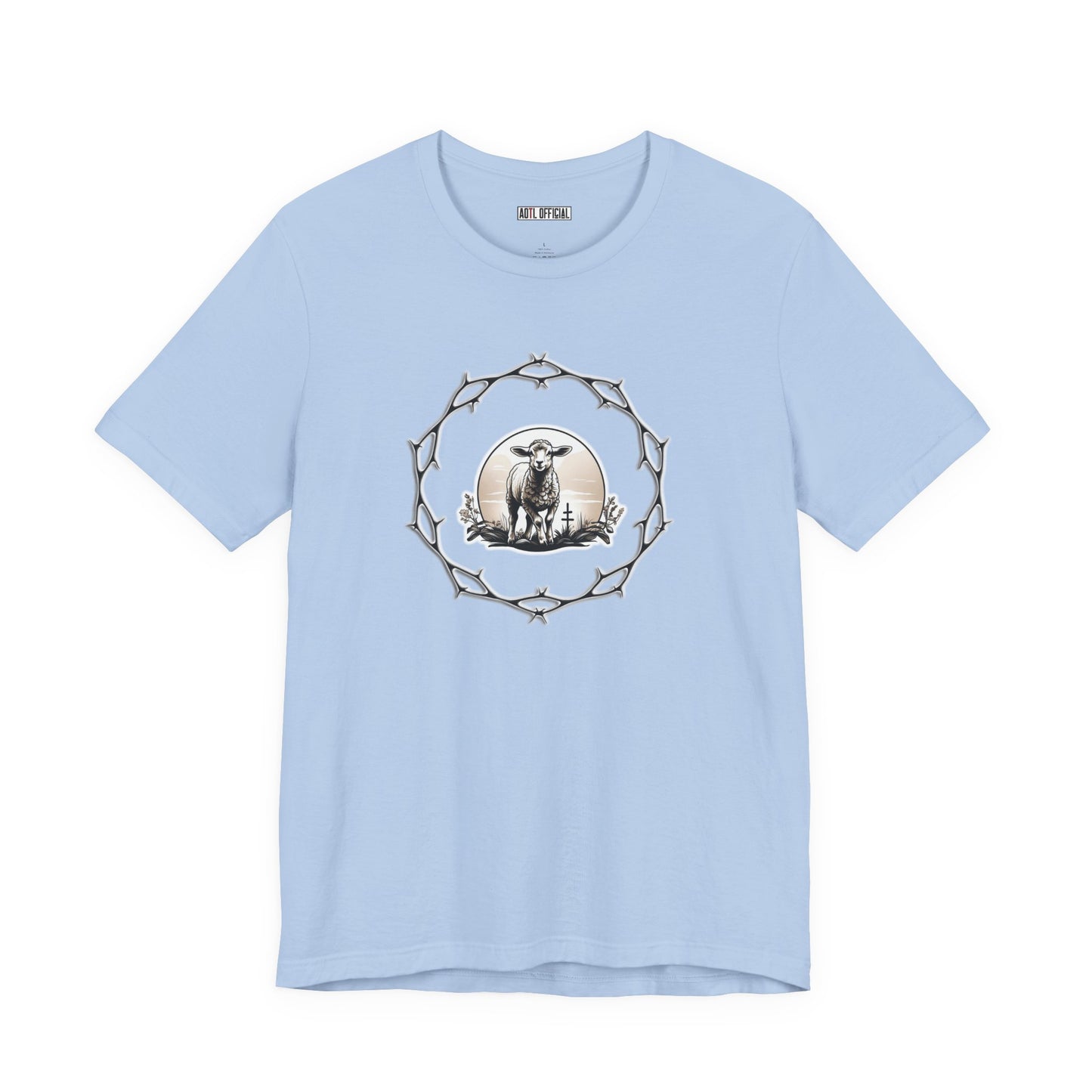Circle of Thorns & Sacrificial Lamb Unisex  Short Sleeve Tee
