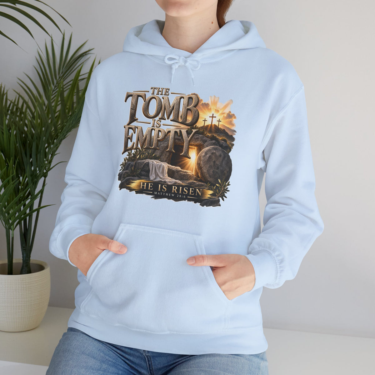 The Tomb Is Empty — Matthew 28:6 Christian Hoodie