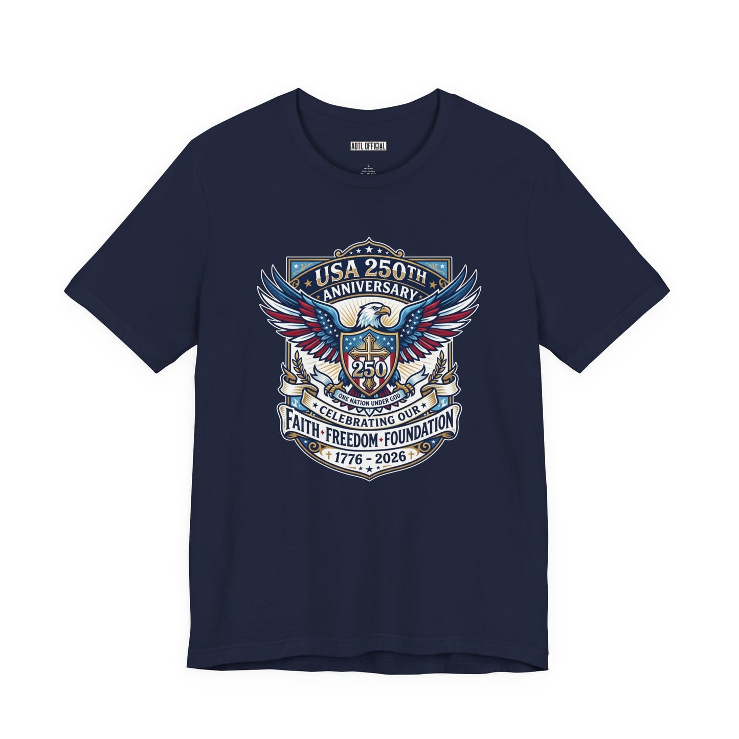 250 Years, One Nation under God Classic Unisex Short Sleeve Tee