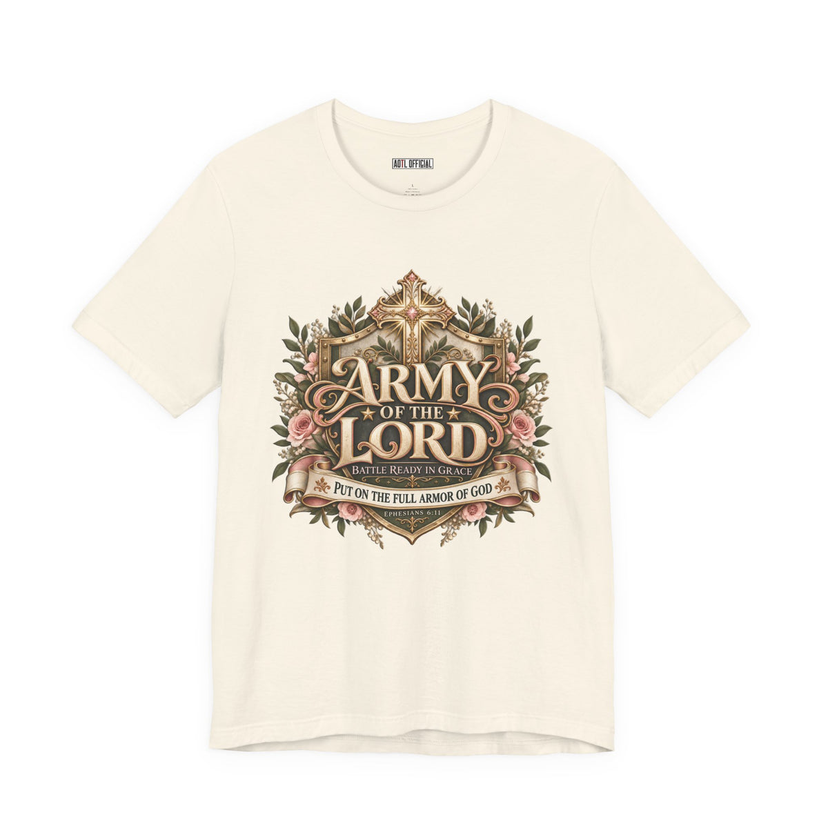 Army of the Lord — Battle Ready in Grace Christian T-shirt
