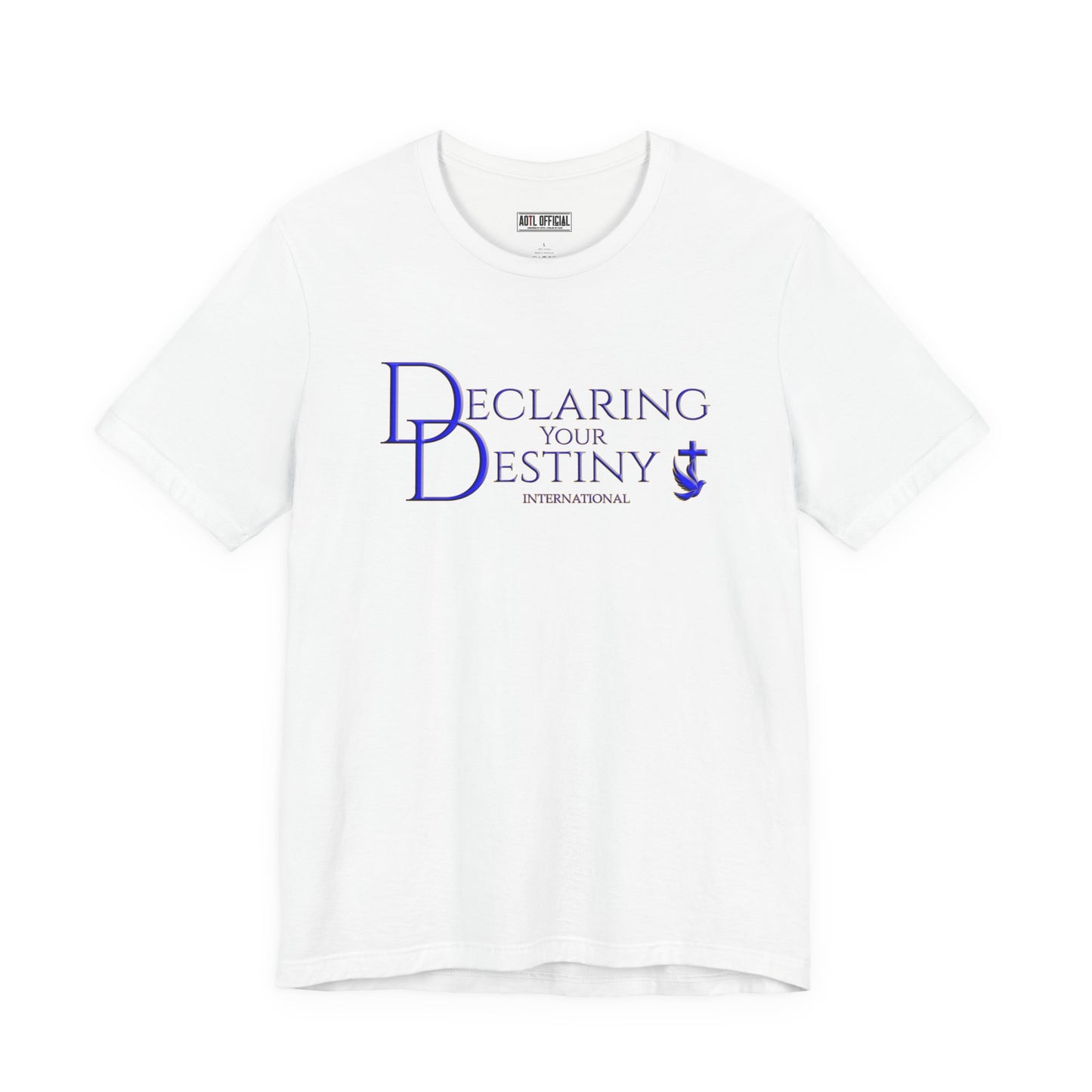 Declaring Your Destiny Blue and Gold logo t-shirt