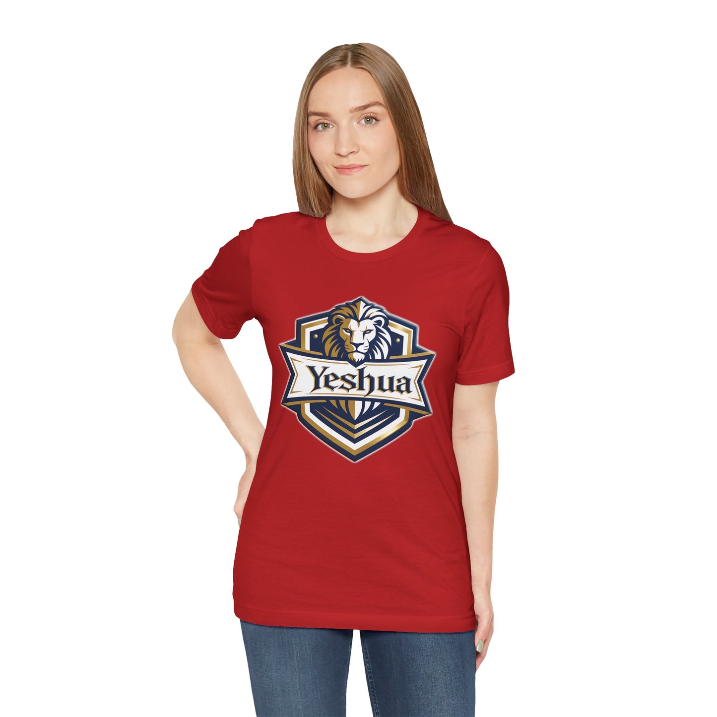 Yeshua Strength Crest  Unisex Short Sleeve Tee