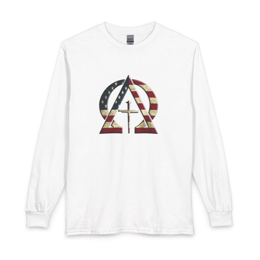 Alpha & Omega Vintage USA Christian Long Sleeve Shirt