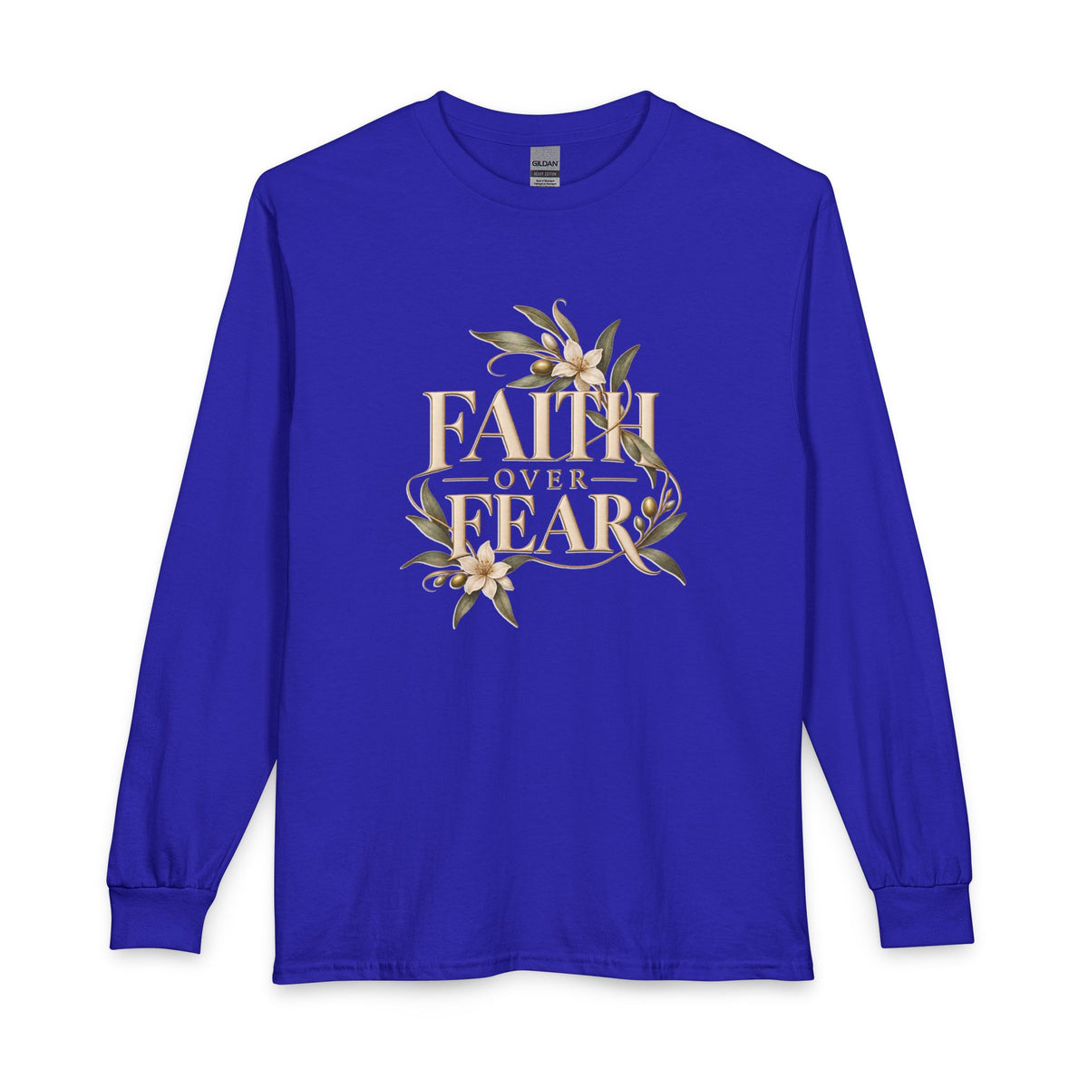 Faith Over Fear Christian Long Sleeve Shirt