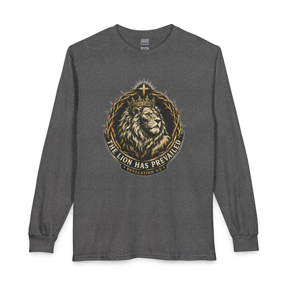 Lion of Judah — The Lion Has Prevailed Christian Long Sleeve Shirt