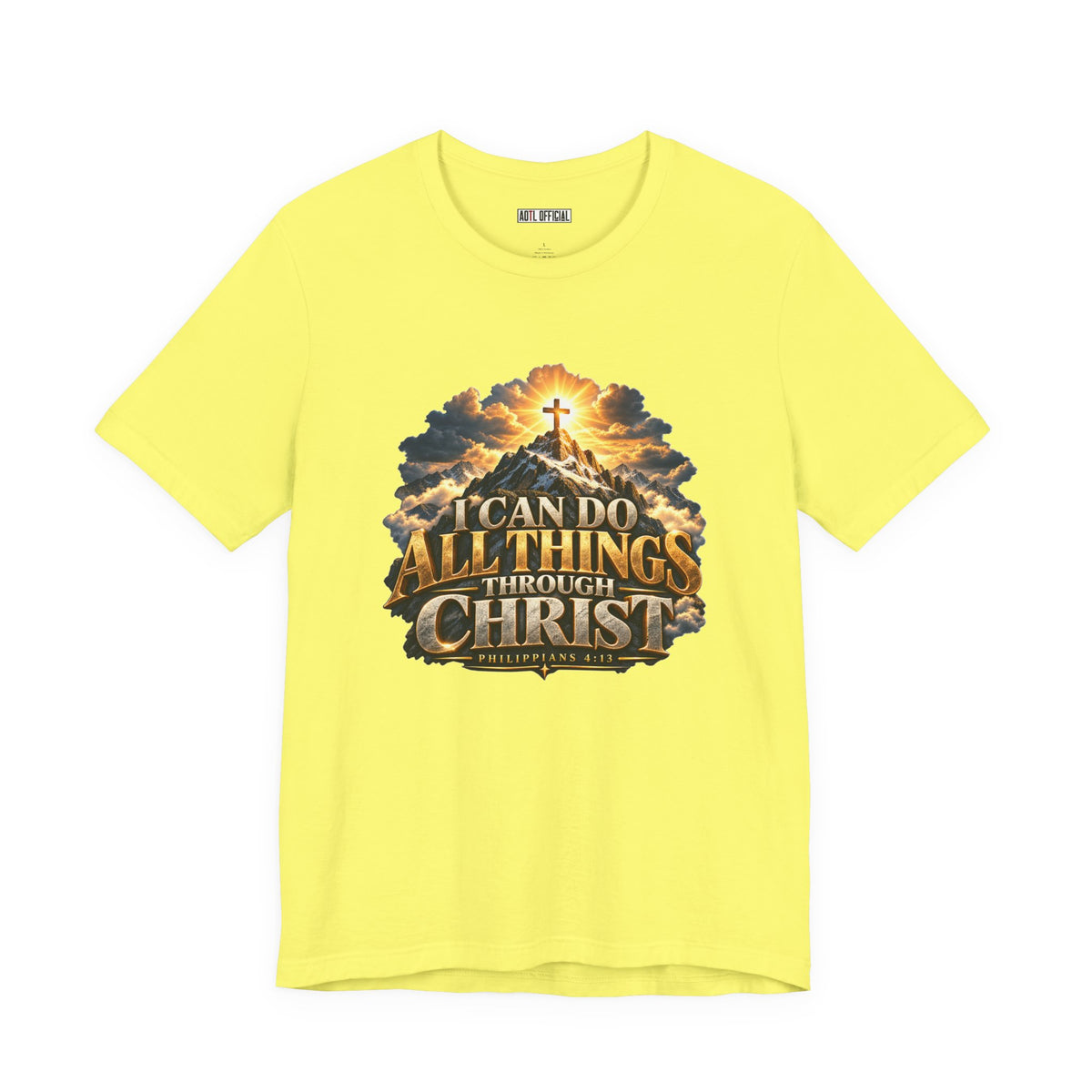 I Can Do All Things Through Christ – Philippians 4:13 Mountain Christian T-shirt