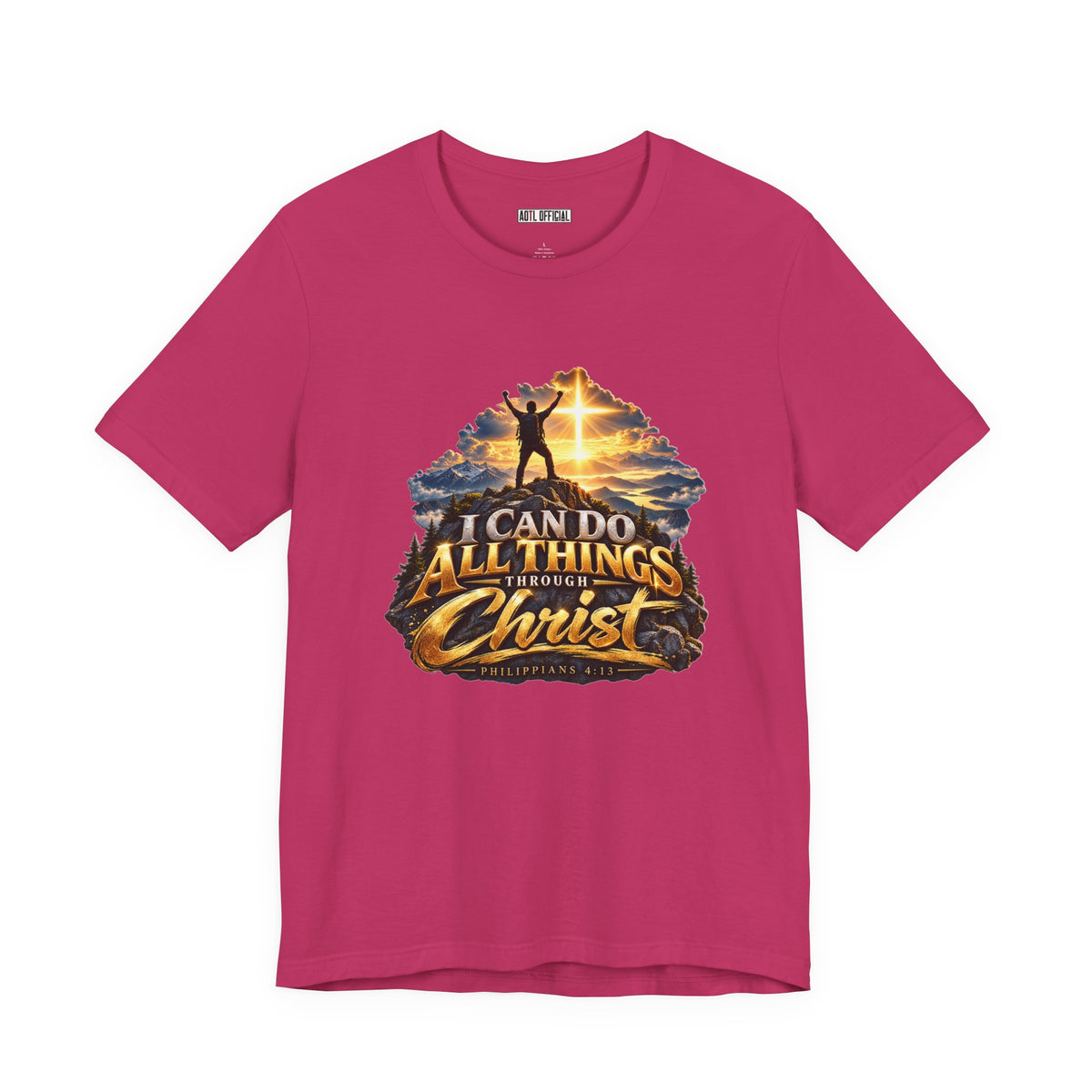 I Can Do All Things Through Christ – Philippians 4:13 Victory Design Christian T-shirt