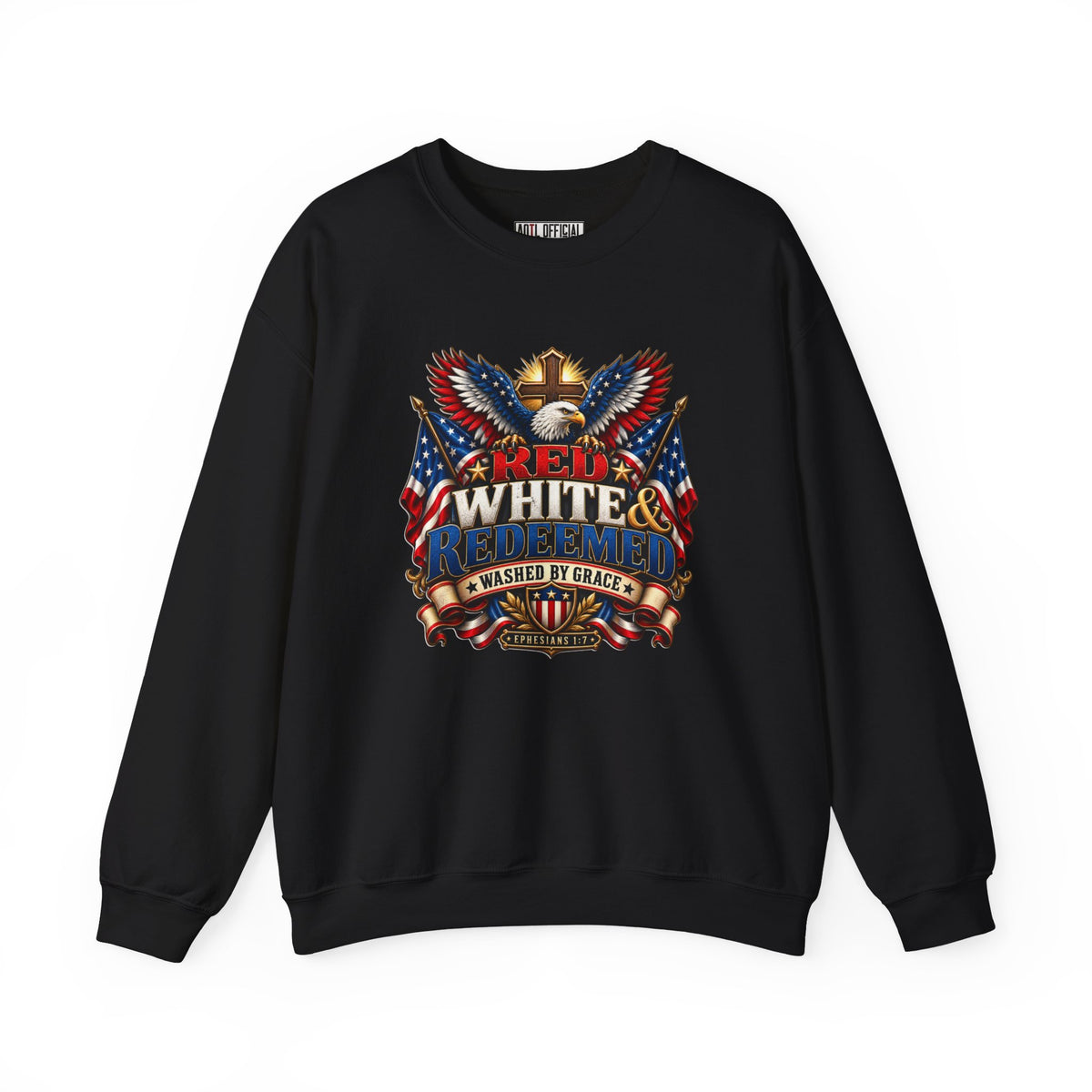 Red, White & Redeemed Christian Sweatshirt