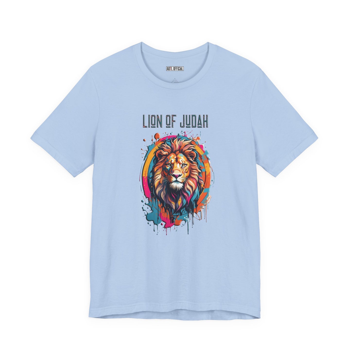 Lion Of Judah Graffiti Drip Edition Christian Unisex Short Sleeve Tee