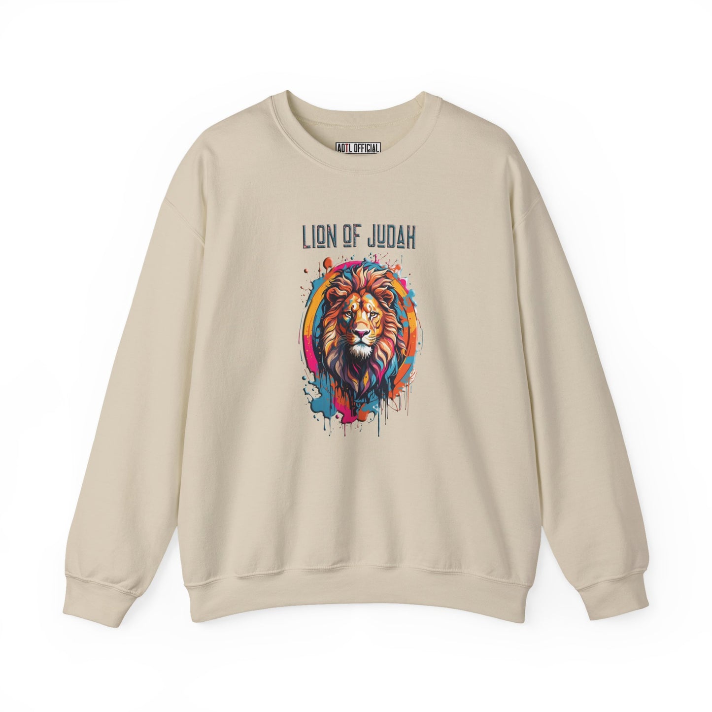 Graffiti Drip Lion of Judah  Unisex Heavy Blend™ Crewneck Sweatshirt