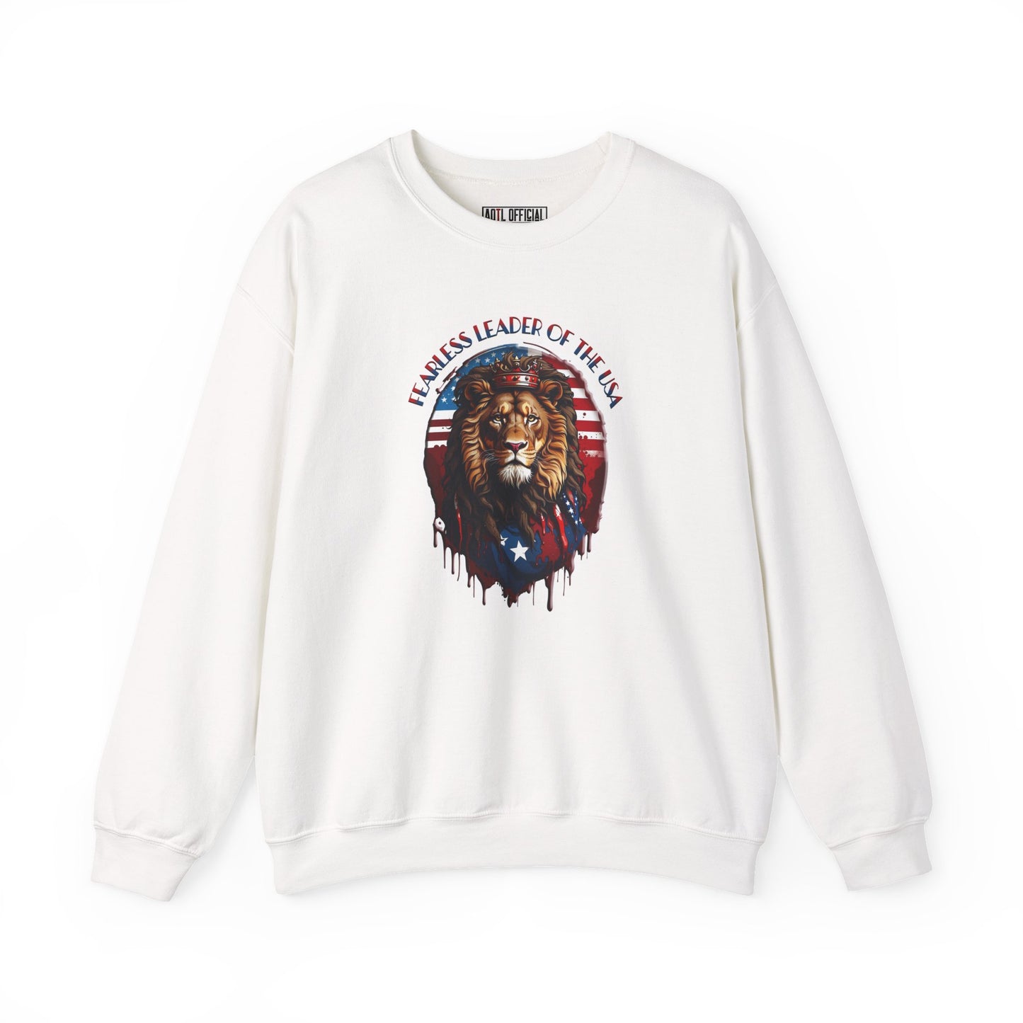 Fearless Leader of Faith  Lion of Judah  Unisex Heavy Blend™ Crewneck Sweatshirt