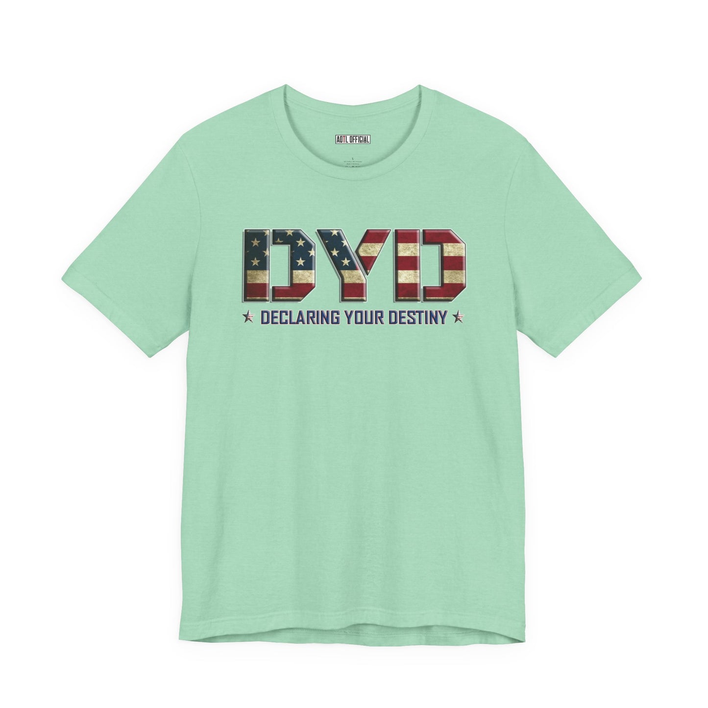 Declaring Your Destiny USA logo/Alpha & Omega USA