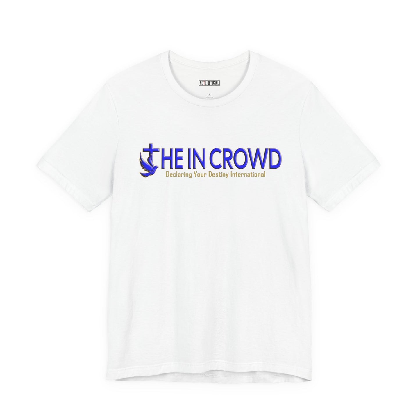 The In Crowd Blue & Gold logo t-shirt