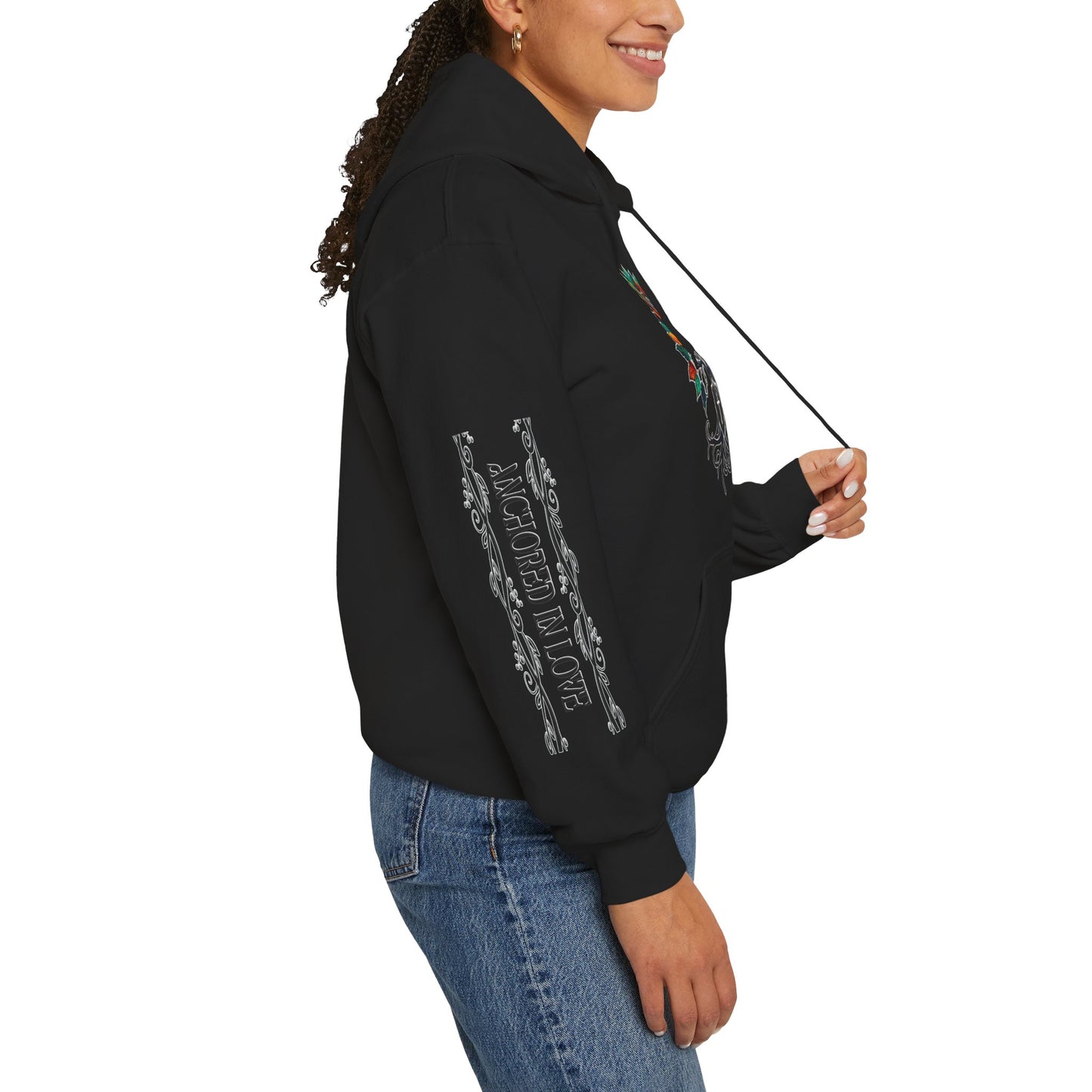 Planted In Grace With Powerful Sleeve Message Unisex Heavy Blend™ Hooded Sweatshirt