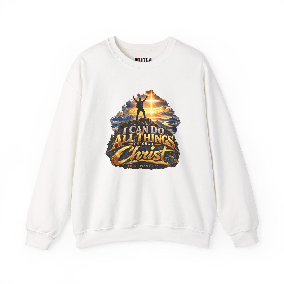 Shop the I Can Do All Things Through Christ – Philippians 4:13 Christian Sweatshirt.