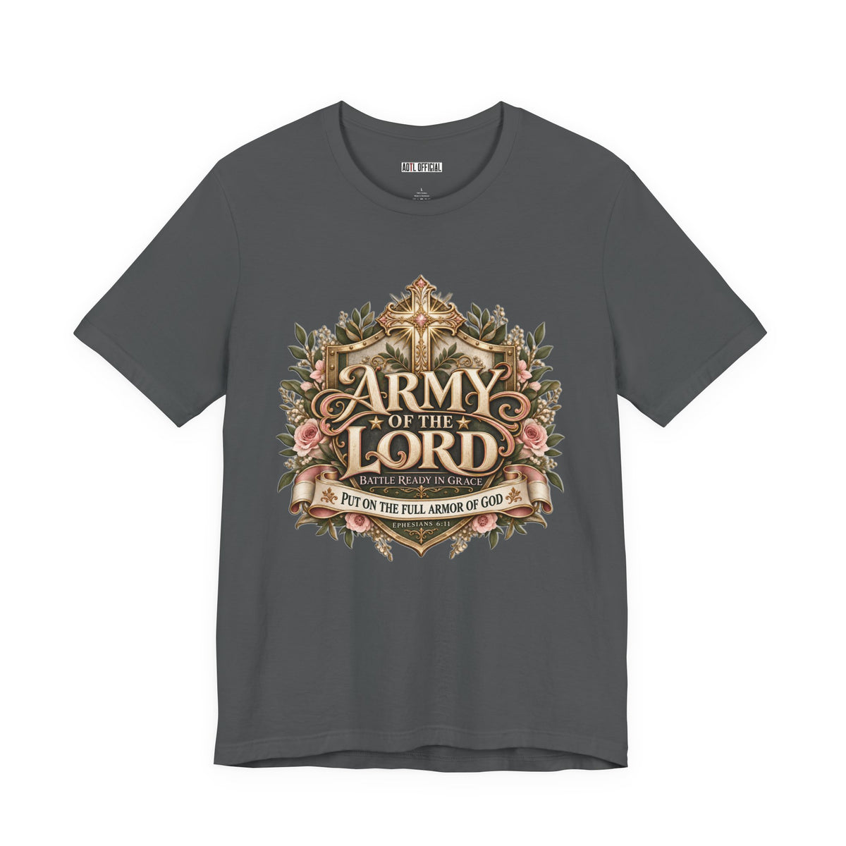 Army of the Lord — Battle Ready in Grace Christian T-shirt
