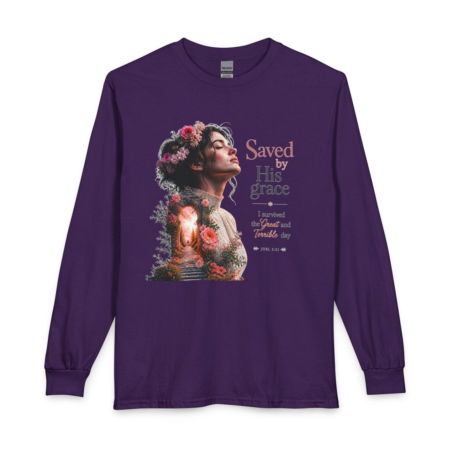 Pathway of Grace – I Survived the Great and Terrible Day (Joel 2:31) Christian Long Sleeve Shirt