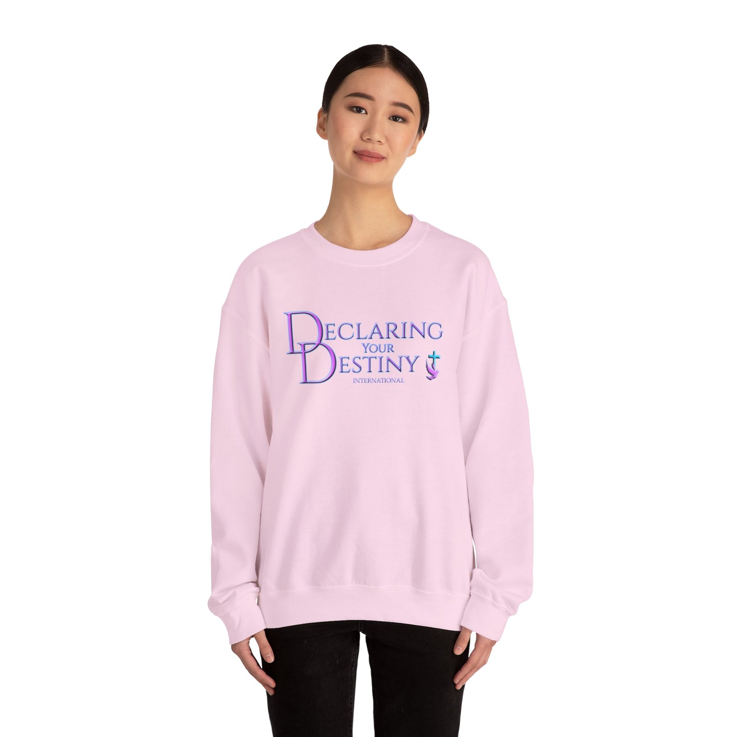 Declaring Your Destiny Purple & Teal logo Unisex Heavy Blend™ Crewneck Sweatshirt
