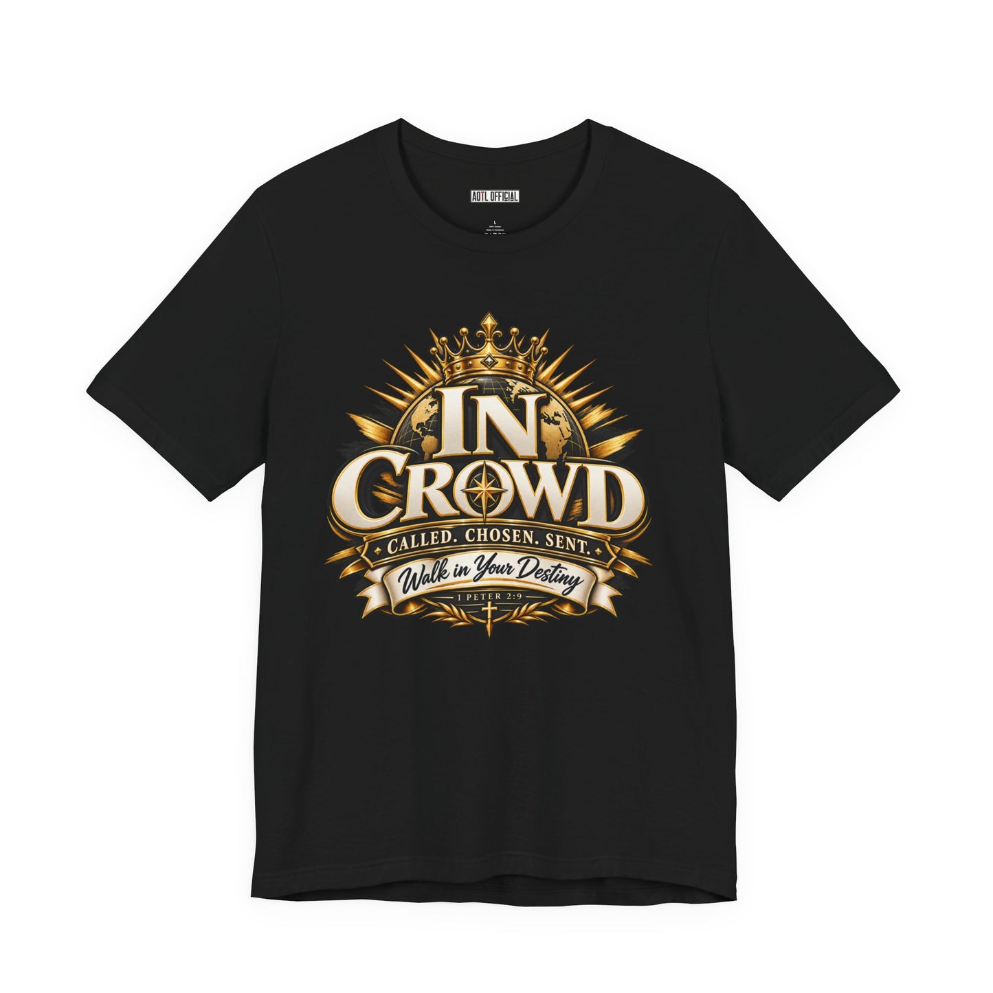 In Crowd – Called. Chosen. Sent.  Christian T-shirt