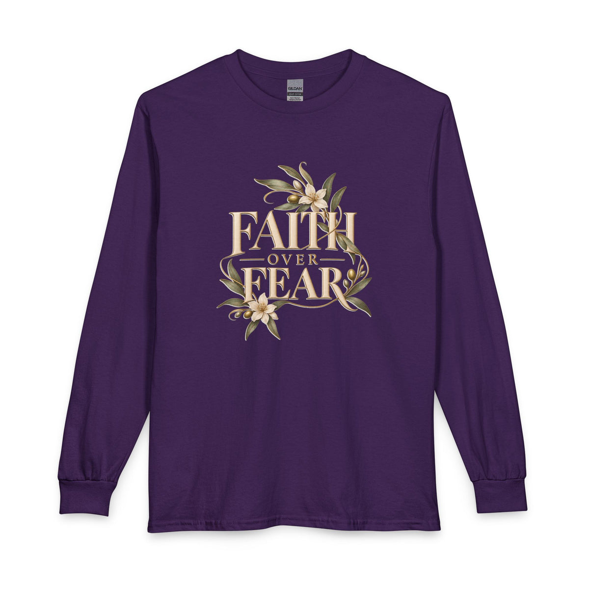 Faith Over Fear Christian Long Sleeve Shirt