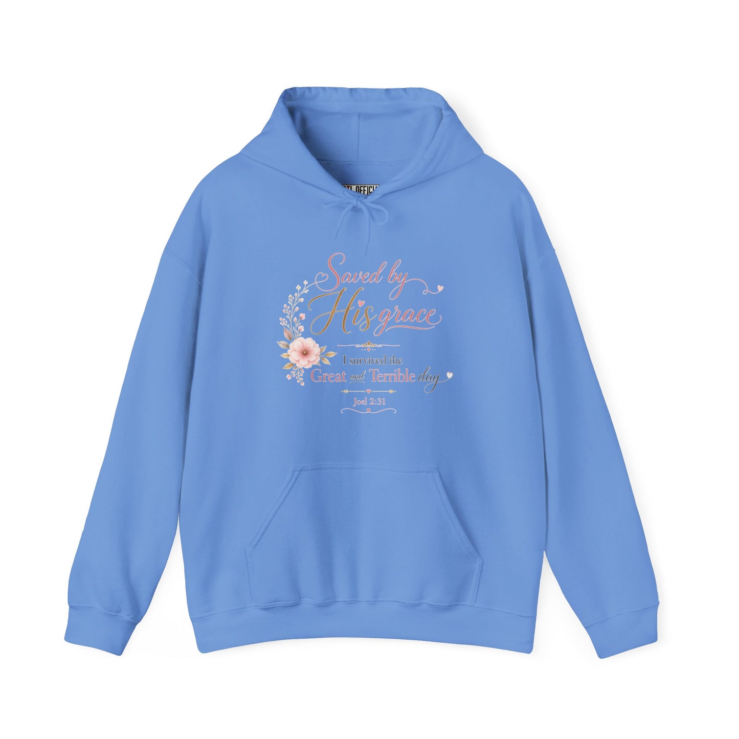 Saved by His Grace - I Survived the Great and Terrible Day Christian Hoodie