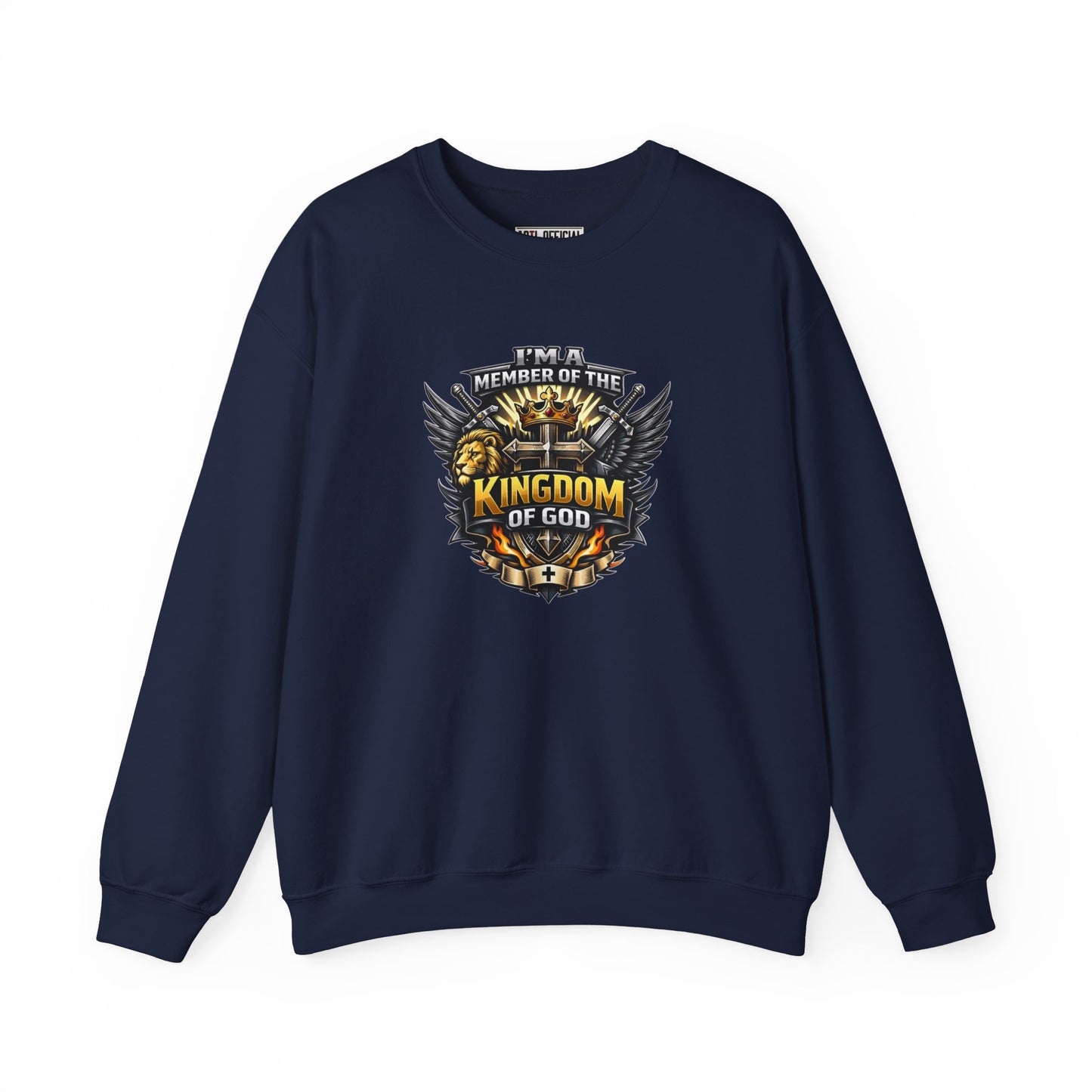 Bold & Warrior-Driven Member of the Kingdom of God Unisex Heavy Blend™ Crewneck Sweatshirt