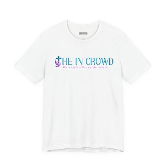 The In Crowd Lilac & Teal logo t-shirt