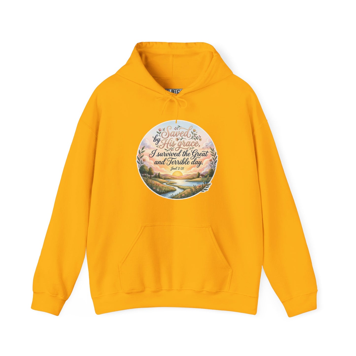 Dawn of Grace - I Survived the Great and Terrible Day (Joel 2:31) Christian Hoodie