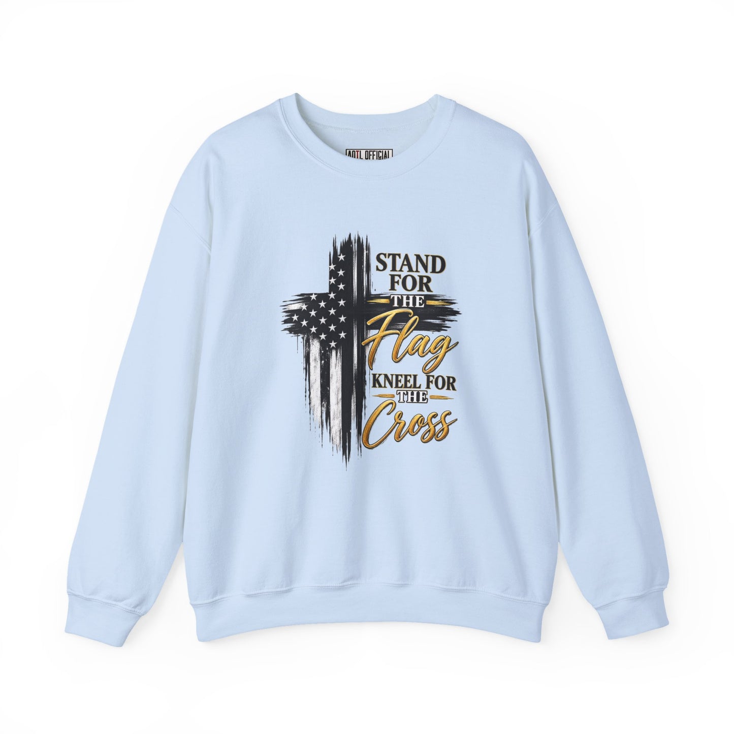 Stand for the Flag, Kneel for the Cross Christian Sweatshirt