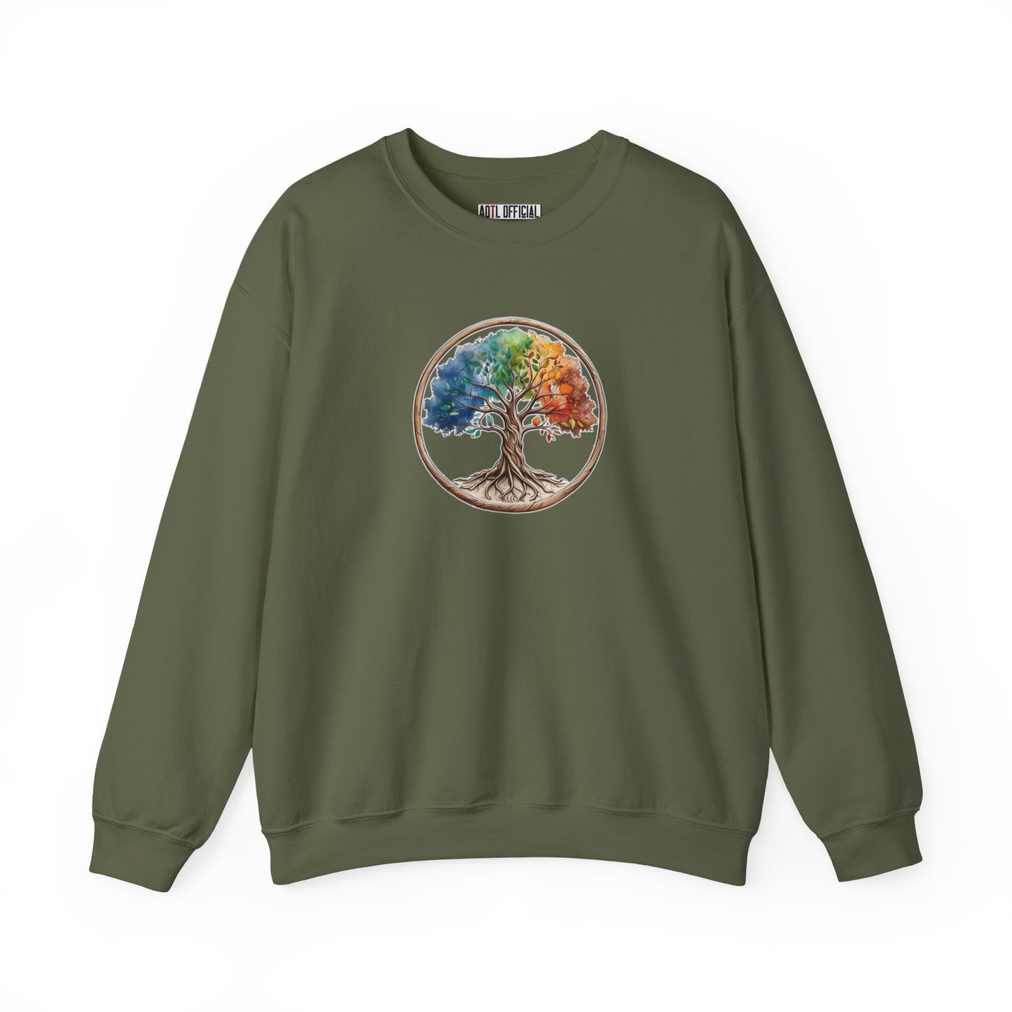 Colorful Tree of Life Unisex Heavy Blend™ Crewneck Sweatshirt