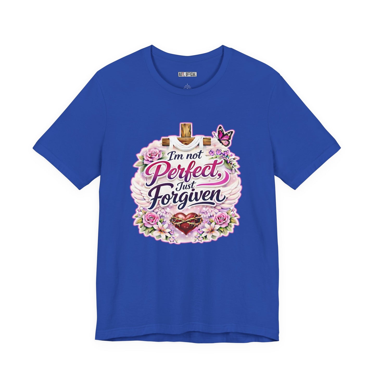 I'm Not Perfect, Just Forgiven Nature Edition  Unisex Short Sleeve Tee