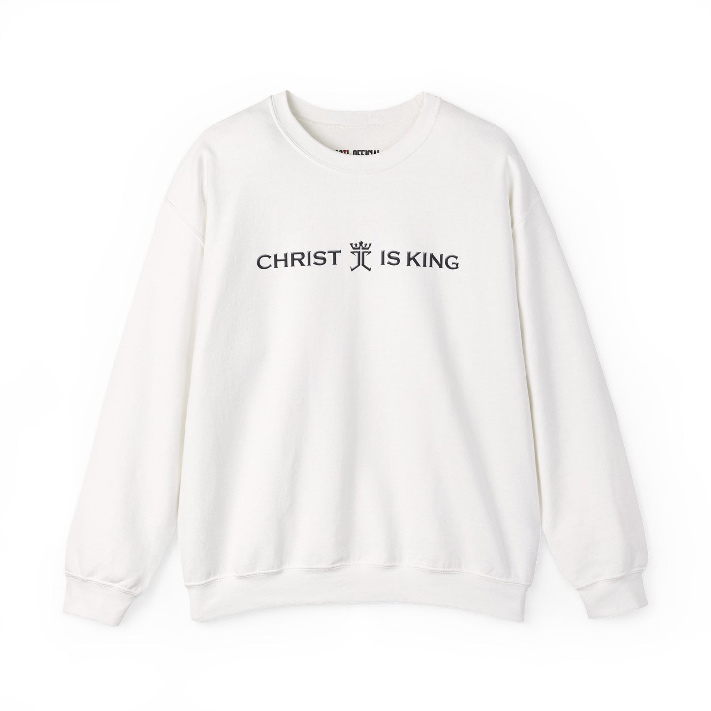 Christ is King featuring the Jesus Christ is King logo Unisex Heavy Blend™ Crewneck Sweatshirt