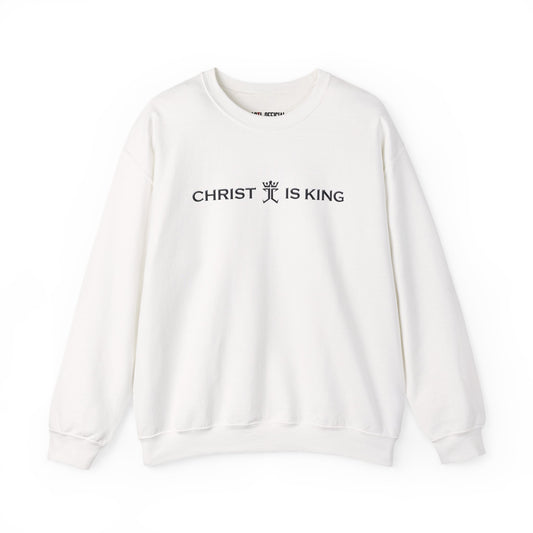 Christ is King featuring the Jesus Christ is King logo Unisex Heavy Blend™ Crewneck Sweatshirt