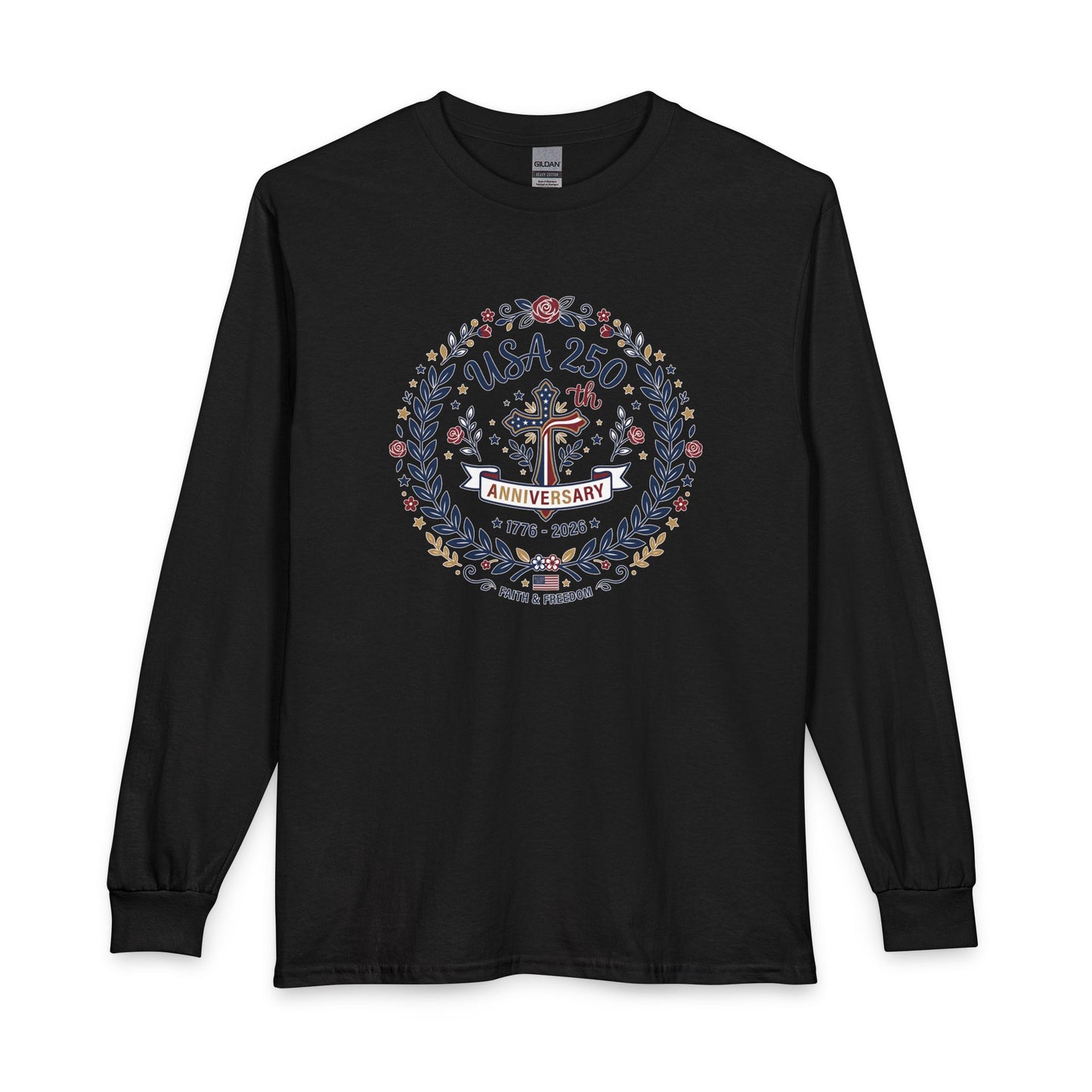 Ladies USA 250th Anniversary Christian Long Sleeve Shirt