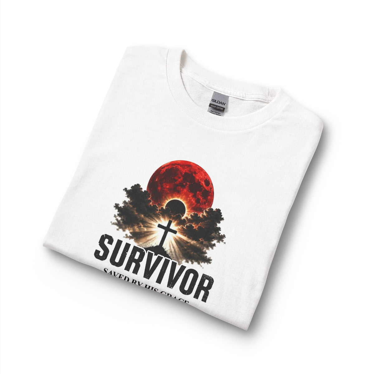 Survivor - Saved by His Grace (Joel 2:31) Christian Long Sleeve Shirt