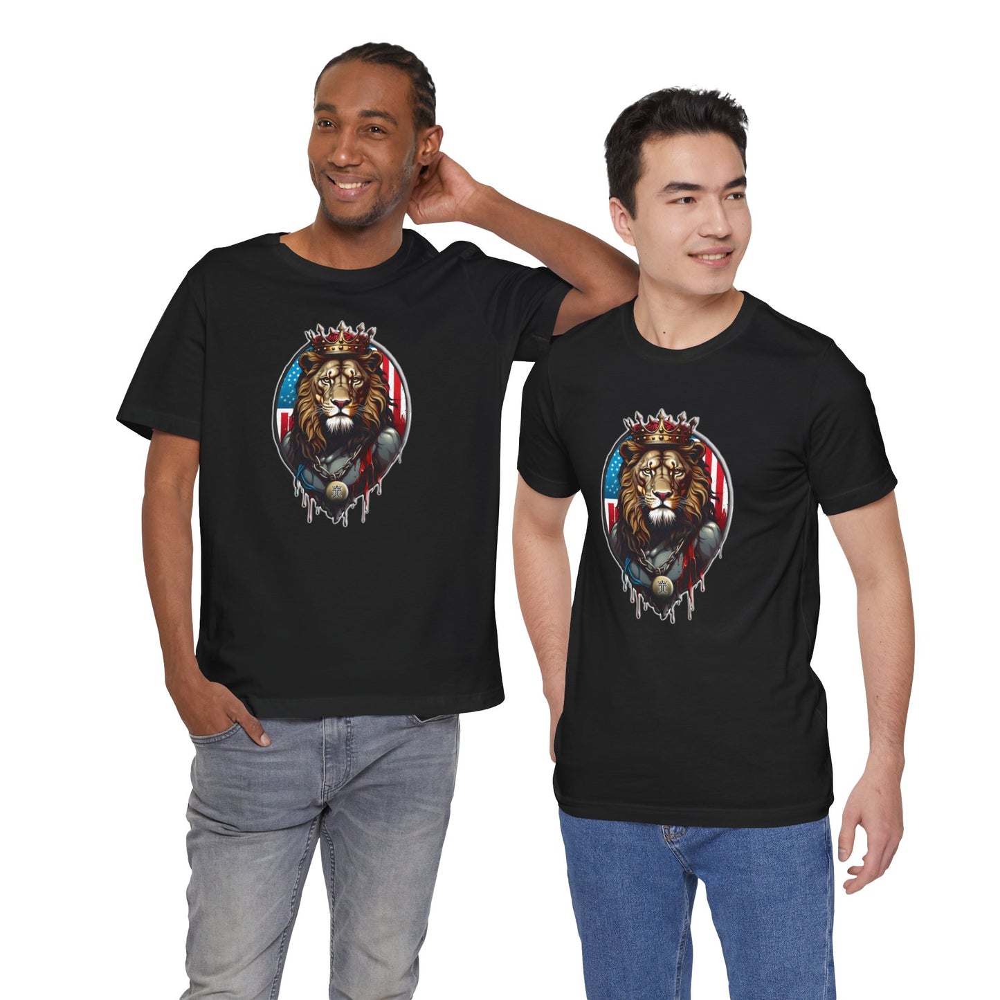 Royal Majesty: Lion of Judah Crowned  Unisex Short Sleeve Tee