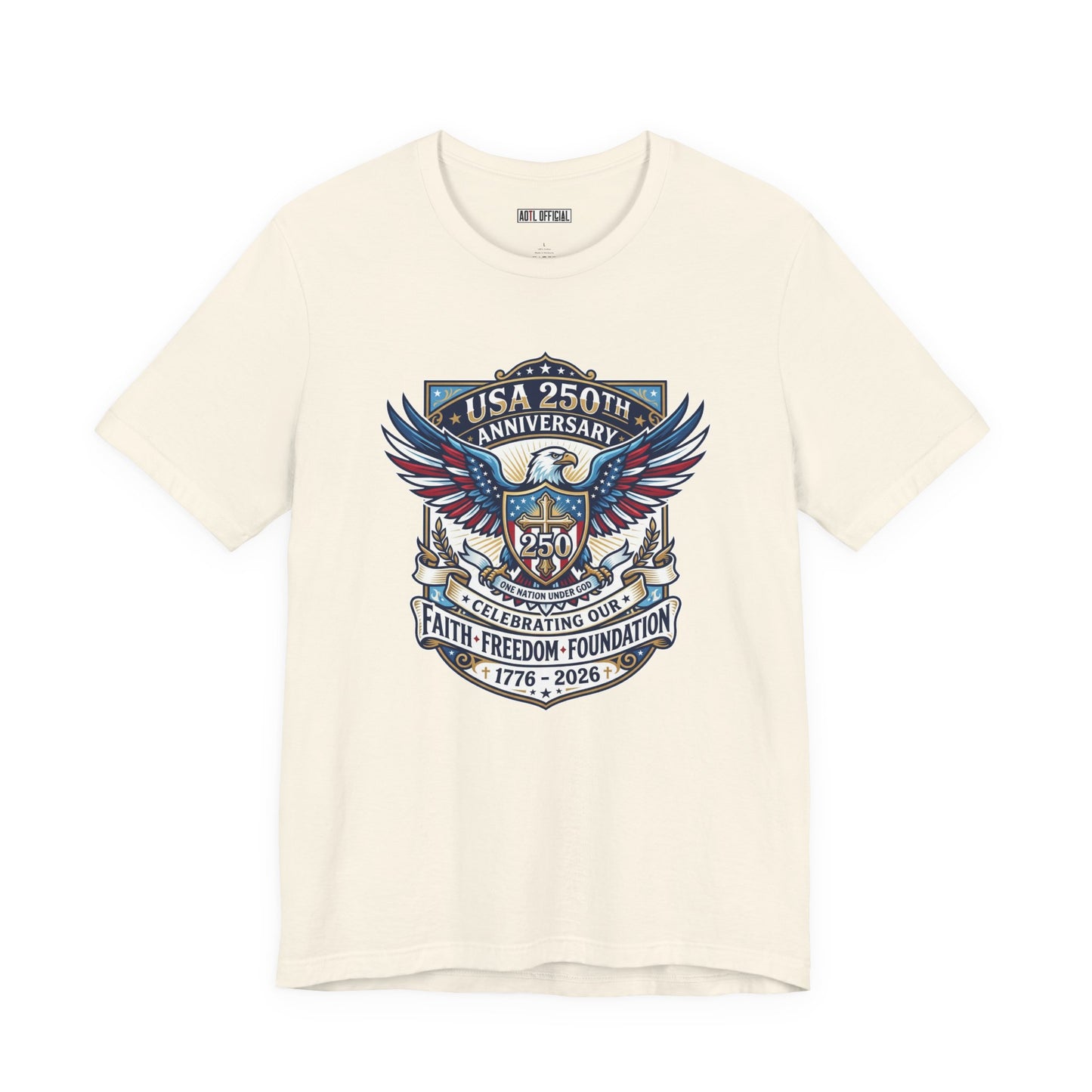 250 Years, One Nation under God Classic Unisex Short Sleeve Tee