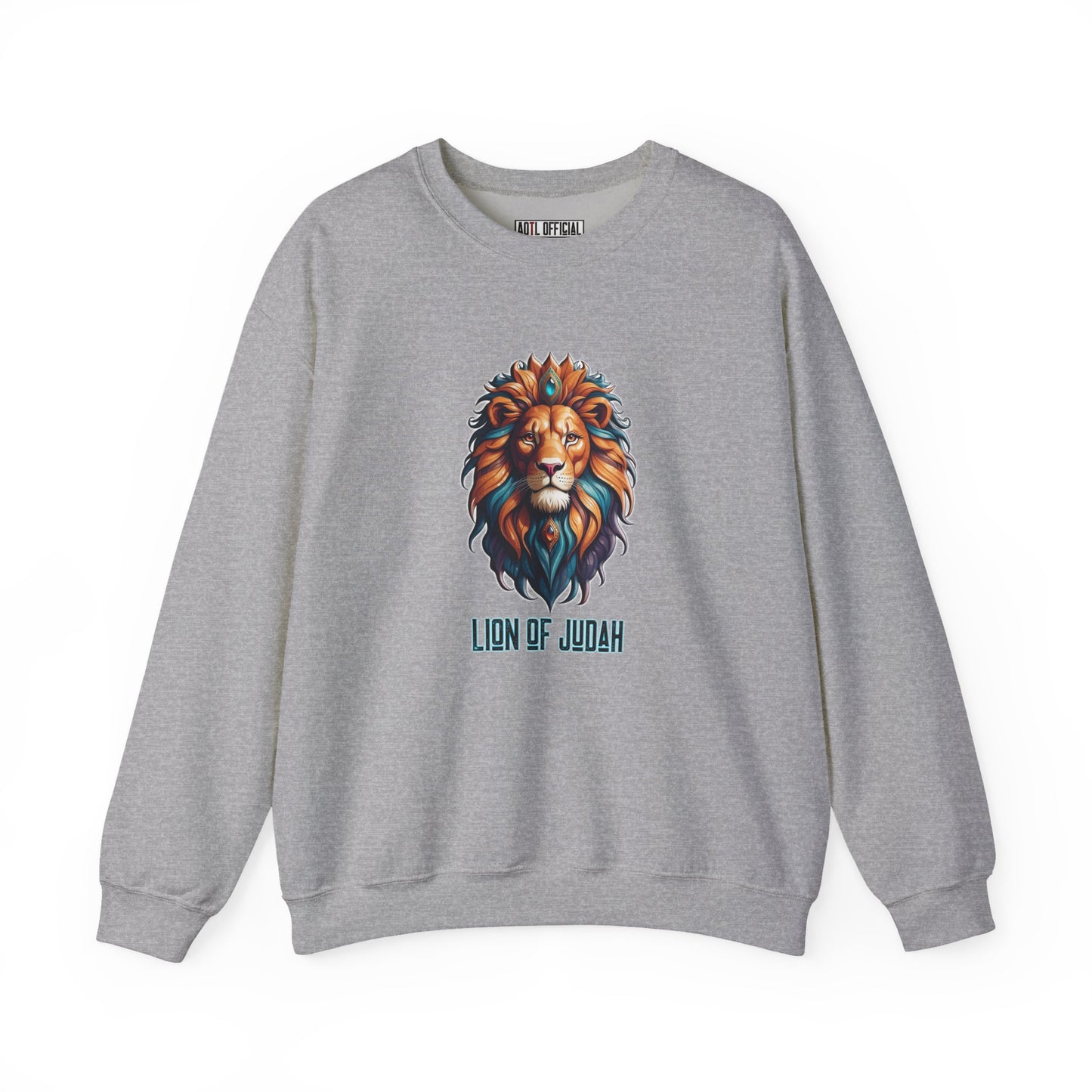 Majestic Savior  Lion of Judah  Unisex Heavy Blend™ Crewneck Sweatshirt