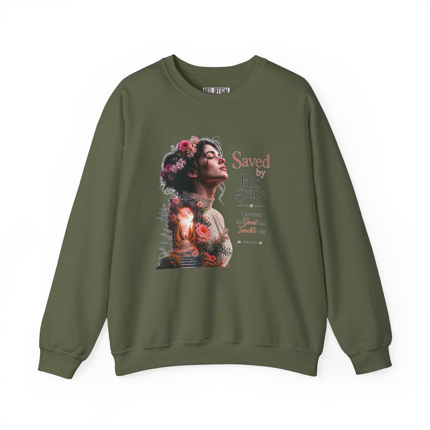 Pathway of Grace – I Survived the Great and Terrible Day (Joel 2:31) Christian Sweatshirt