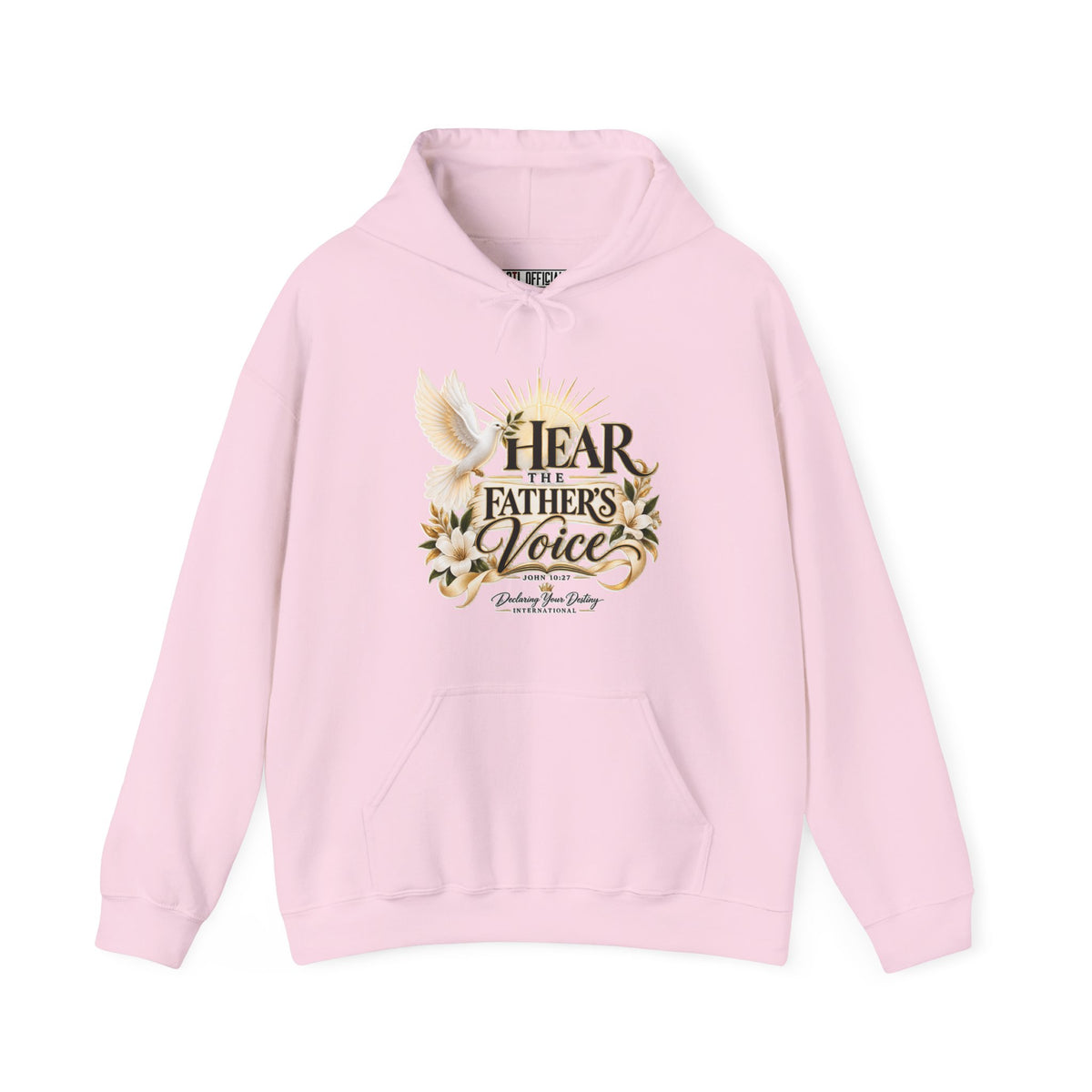 Hear the Father’s Voice Declaring Your Destiny Christian Hoodie