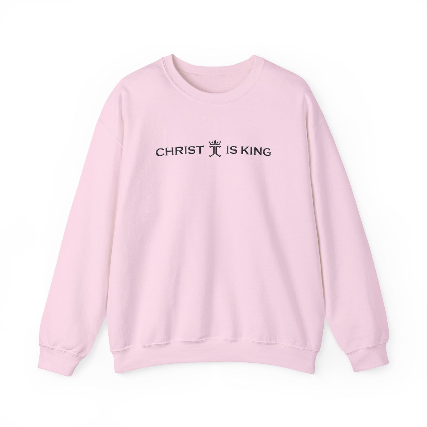 Christ is King featuring the Jesus Christ is King logo Unisex Heavy Blend™ Crewneck Sweatshirt