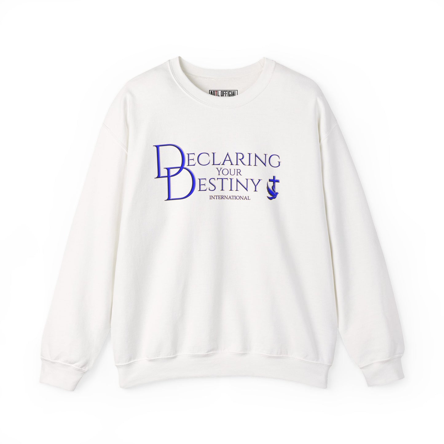 Declaring Your Destiny Blue & Gold Logo Unisex Heavy Blend™ Crewneck Sweatshirt