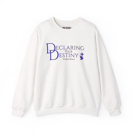 Declaring Your Destiny Blue & Gold Logo Unisex Heavy Blend™ Crewneck Sweatshirt