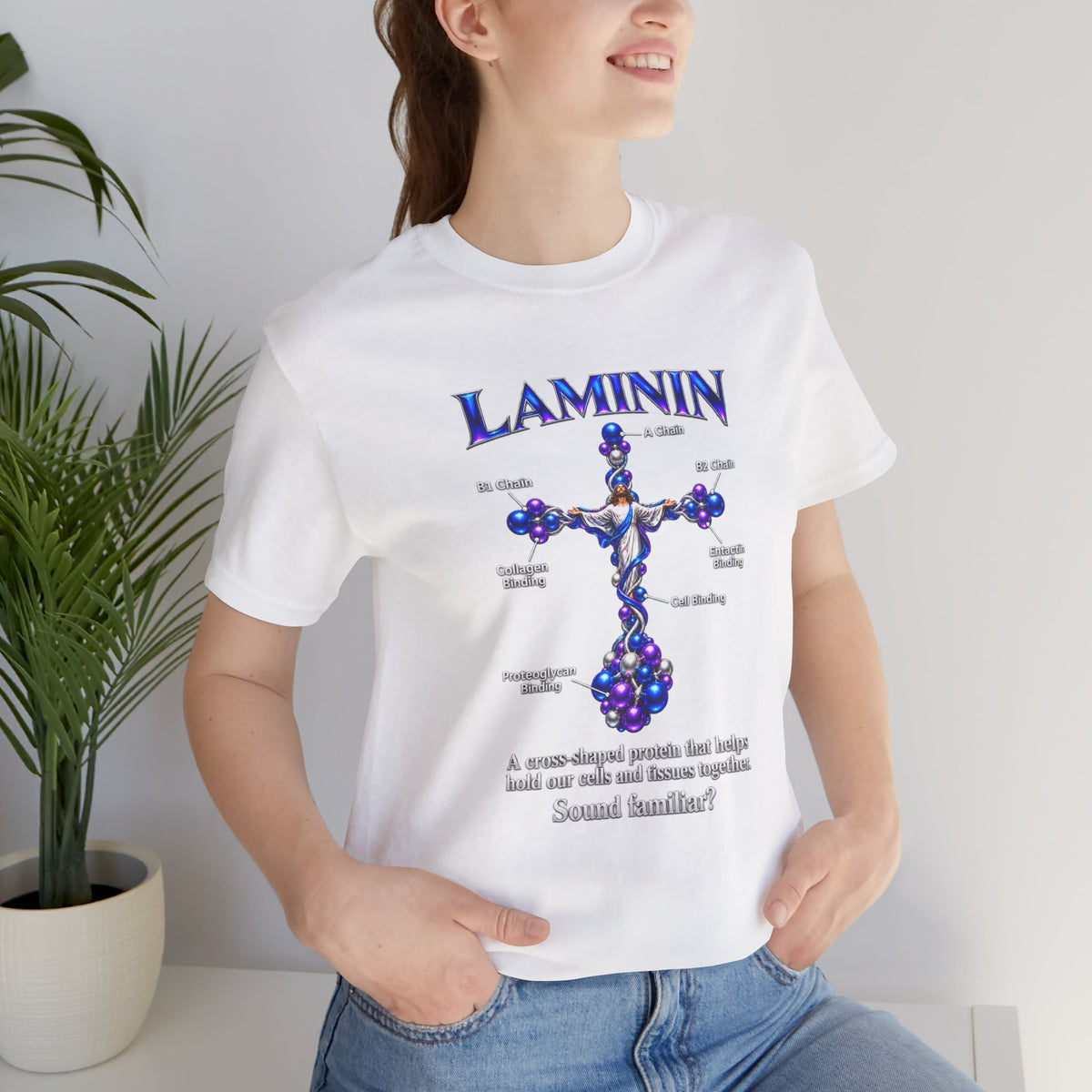 LAMININ Cross Design – Christian T-shirt