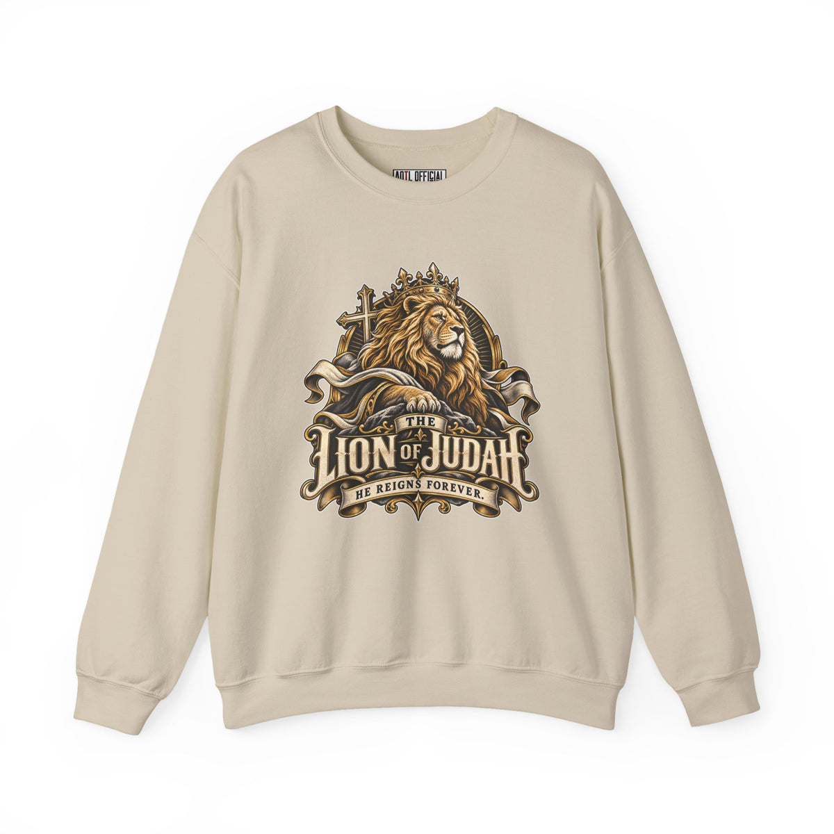 Lion of Judah —He Reigns Forever Christian Sweatshirt